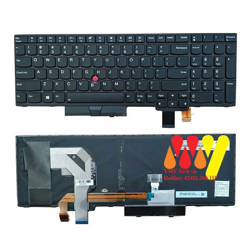 Bàn phím laptop Lenovo IBM Thinkpad T570 T580 P51S P52S ZIN LED