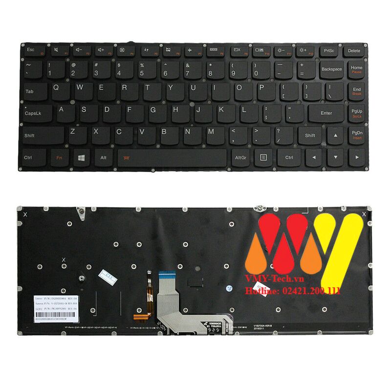 Bàn phím laptop Lenovo Yoga 4 Pro Yoga 900 Yoga 900-13ISK 900-13ISK2 25-008418 25-008421 2500843 MP-08K13US-6861