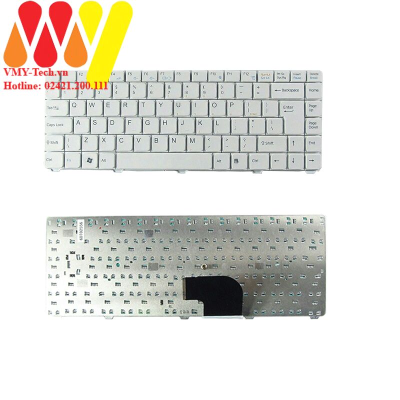 Bàn phím Laptop SONY VGN-C260EB, VGN-C290, VGN-C270CEG, VGN-C270CEL, VGN-C270CNH, VGN-C290E/BW, VGN-C290NW/H màu Trắng