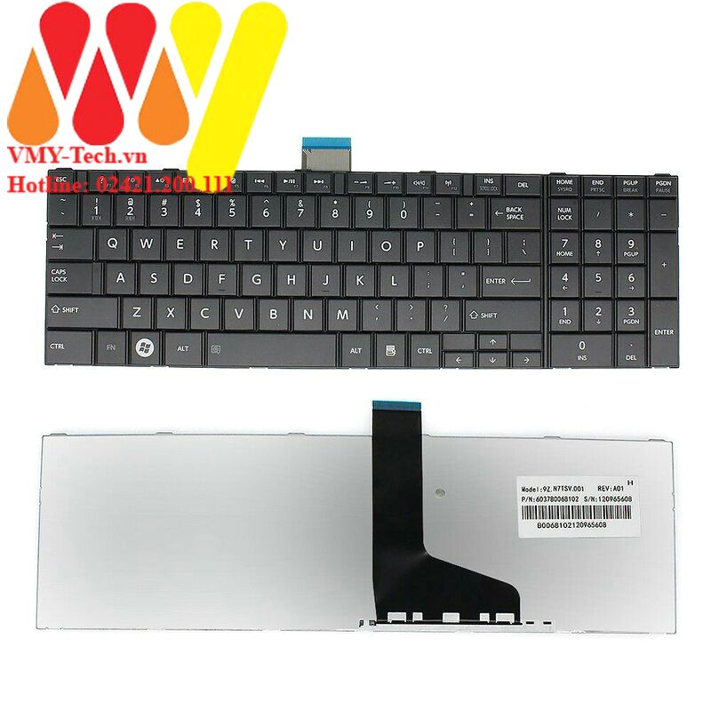 Bàn Phím Laptop Toshiba Satellite C850 C855 C850D C855D C870 C870D C875