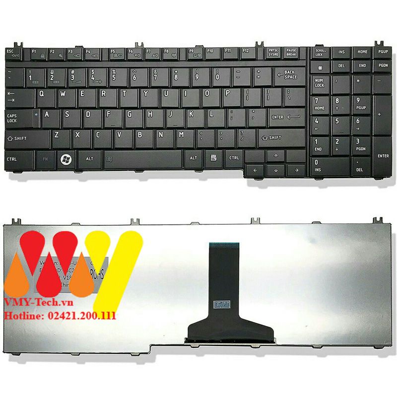 Bàn Phím Laptop Toshiba 500D 505, L350, L355D, S500, B650, B550, B450 Màu Đen