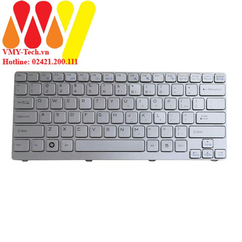 Bàn phím Laptop sony Vaio VGN-CR VGN-CR120 PCG-5G1L PCG-5G2L PCG-5G3L PCG-5J1L PCG-5J2L PCG-5L2L PCG-5L3L Màu Trắng
