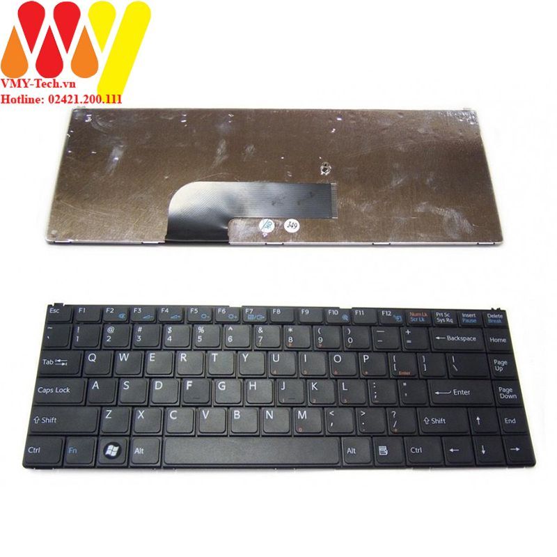 Bàn phím Laptop SONY Vaio N - VGN-N, VGN-N100, VGNN, VGNN100, VGN N, VGN N100 Phím Đen