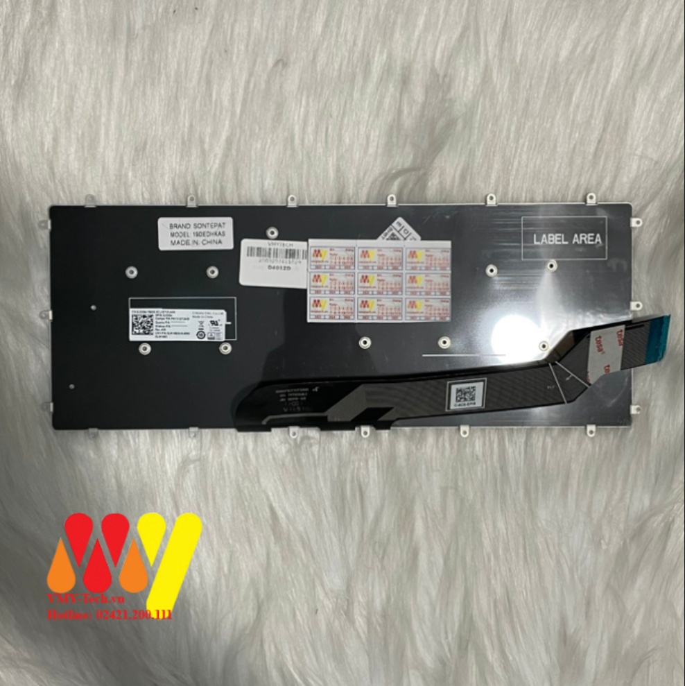 Bàn phím Laptop Dell Inspiron 15-7000 7370 7373 7378 7460 7466 7467 7560 7569 7570 7572 7573 7579 7460 7466 ZIN ĐỎ