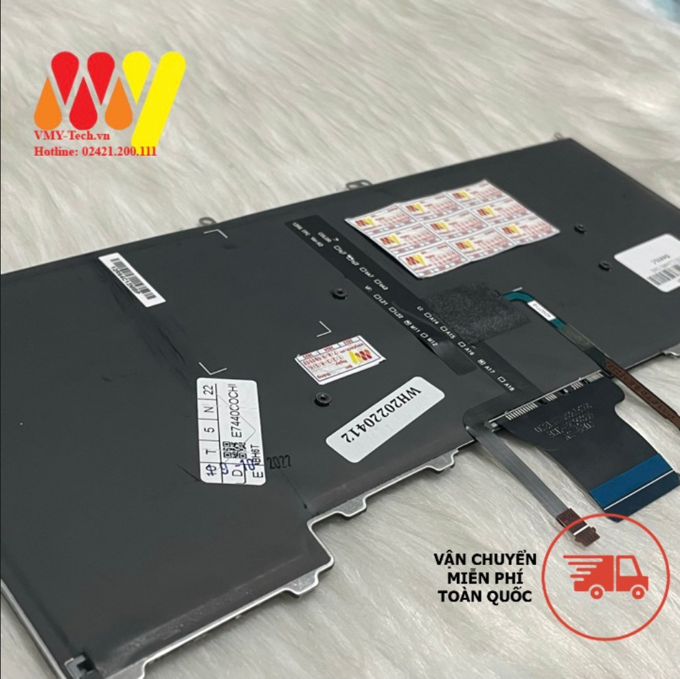 Bàn phím laptop Dell Latitude 12 7000 E7240 E7420 E7440 7420 7240 7440 ZIN LED CHUỘT