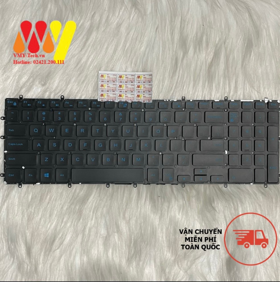 Bàn phím laptop Dell G3 G5 G7 3579 3590 3779 5587 7588 Led |Xanh