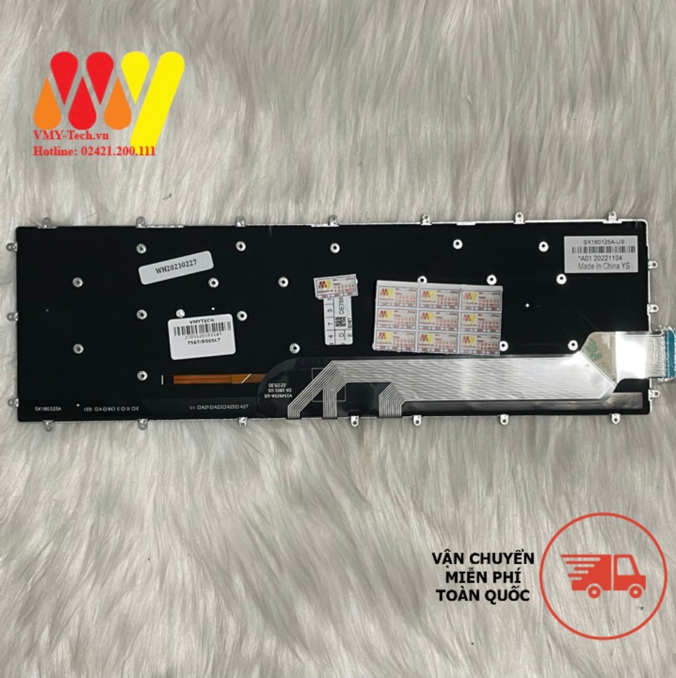 Bàn phím laptop Dell G3 G5 G7 3579 3590 3779 5587 7588 Led trắng