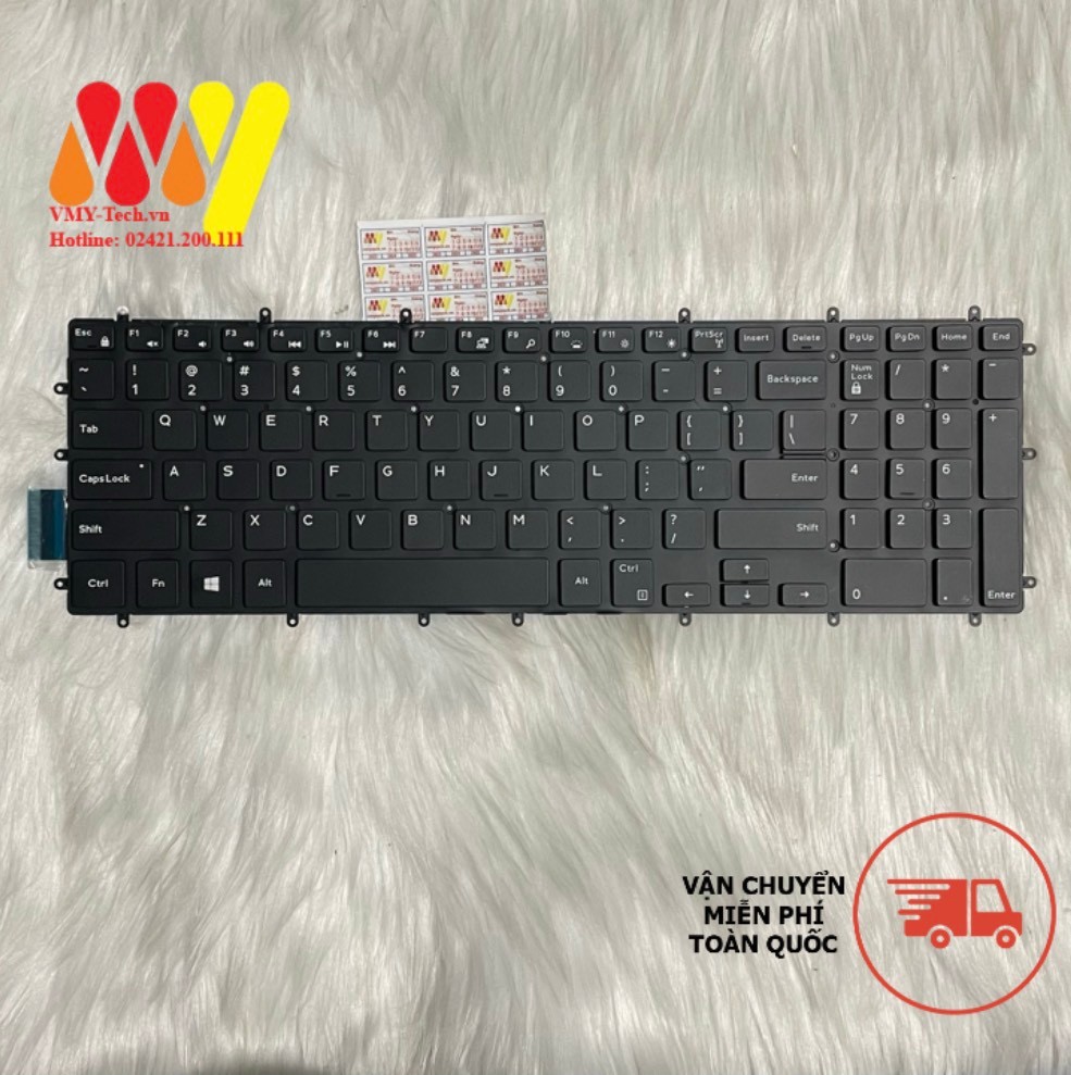 Bàn phím laptop Dell G3 G5 G7 3579 3590 3779 5587 7588 Led trắng