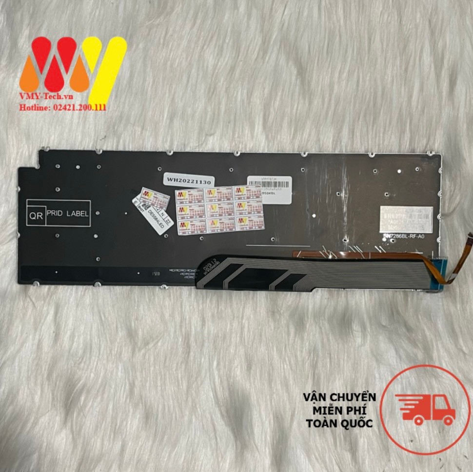 Bàn phím laptop Dell G3 G5 G7 3579 3590 3779 5587 7588 Led |Xanh