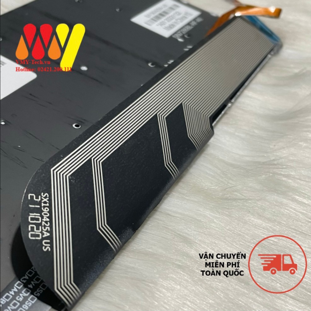 Bàn Phím Laptop Dell Inspiron 5584 5590 5593 5594 5598 3505 Đen - Có LED