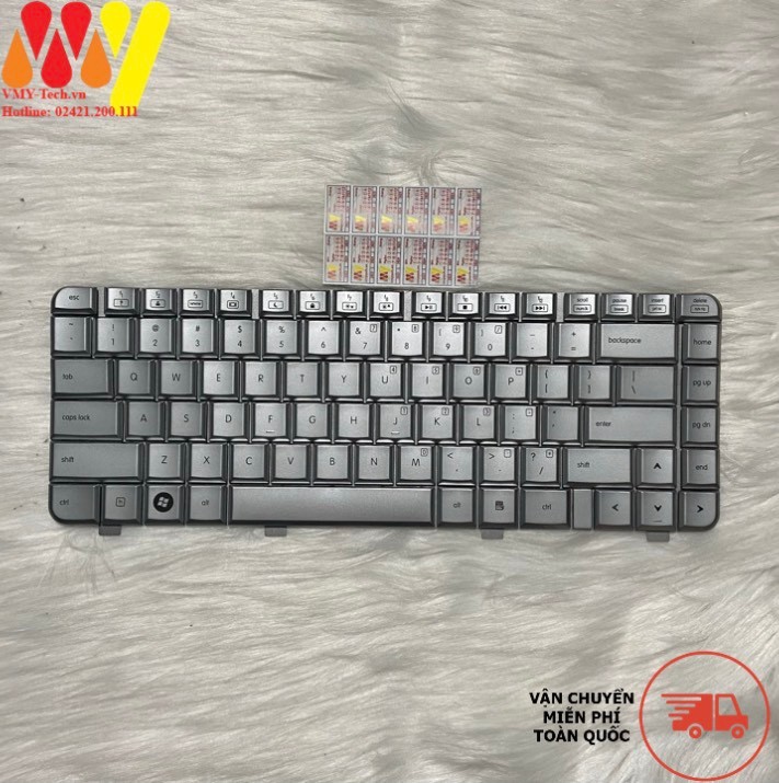 Bàn phím laptop HP DV4 CQ40-100 CQ45-100 DV4-1005TX DV4-1006TX DV4-1007TX DV4-1008TX Màu Bạc