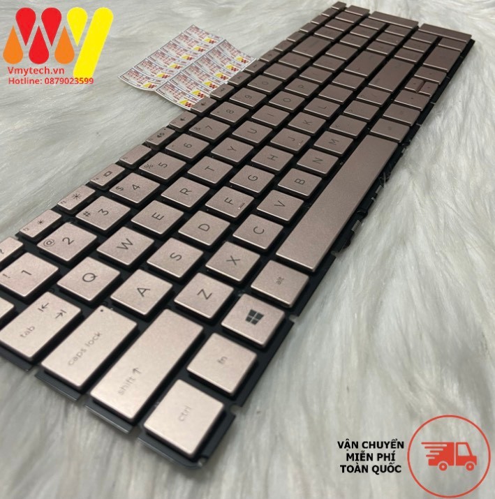 Bàn phím laptop HP Pavilion 15-BS 15-BS553TU 15-BS554TU 15-BS555TU 15-BS557TU màu Gold