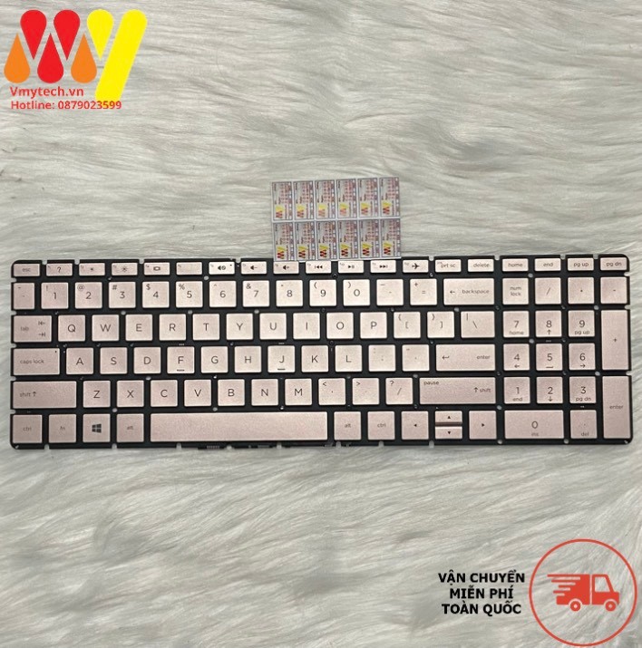Bàn phím laptop HP Pavilion 15-BS 15-BS553TU 15-BS554TU 15-BS555TU 15-BS557TU màu Gold