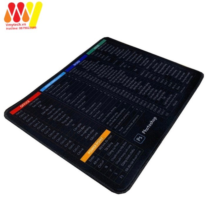 Lót chuột phím tắt vuông dày 25*35cm