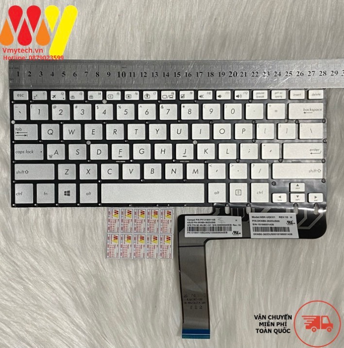 Bàn phím laptop Asus Vivobook Flip Q302 Q302L Q302LA P302LJ Q304 P302LJ Q302LG Q302UA Q304UA Bạc