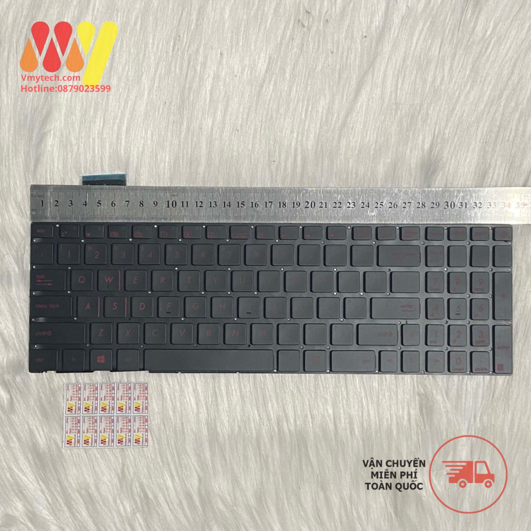 Bàn phím laptop Asus G552 G552VW G552VX FZ50JX GL752VW GL742VW led đỏ