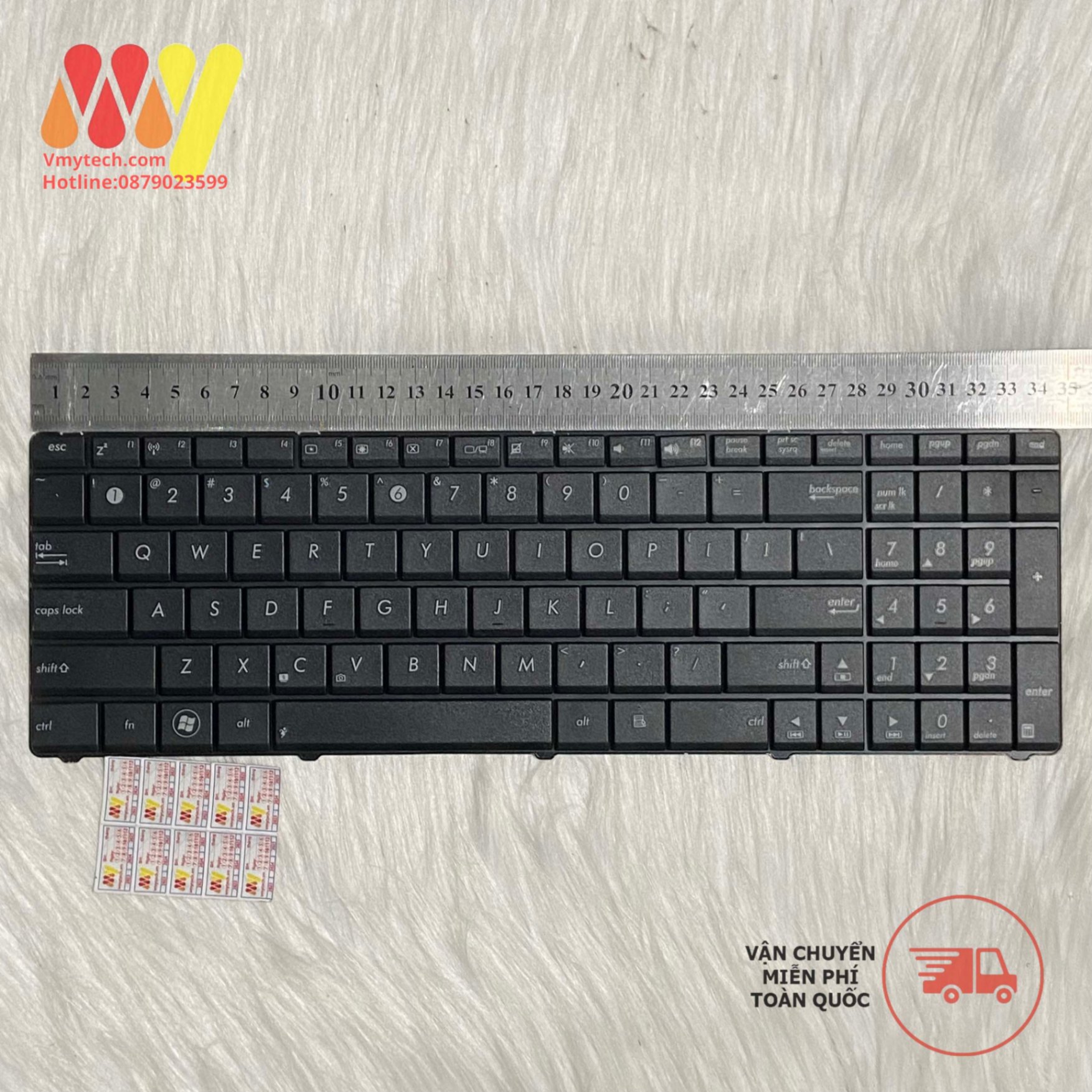 Bàn phím laptop Asus X53B K54C X54C K73T X73B A53T A53U A53Z Cáp Thẳng