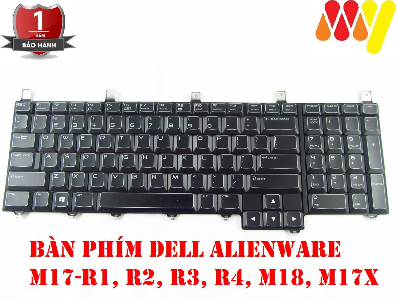 Bàn phím Dell Alienware M17-R1 R2 R3 R4 M18 M17X