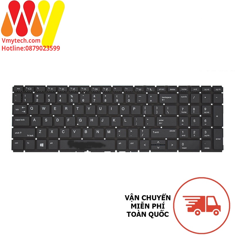 Bàn phím laptop HP ProBook 450 G6 450 G7 455 G6 455R G6 455 G7 450-G6 450-G7 455-G6 455R-G6 455-G7