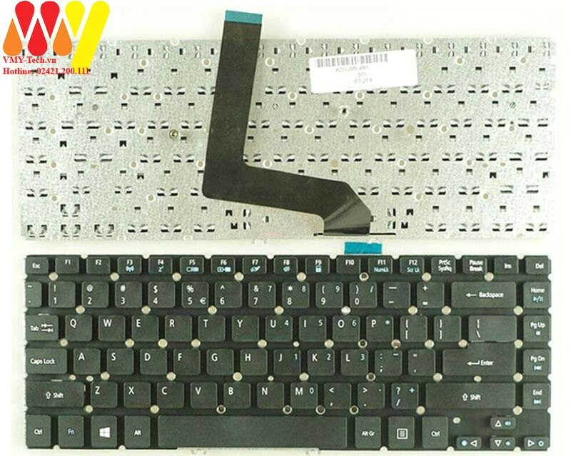 Bàn phím laptop Acer Aspire M3-481 M5-481 M3-481G M3-481T M3-481TG Keyboard(không LED)