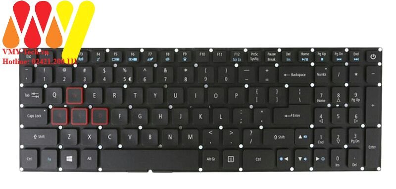 Bàn phím laptop Acer Nitro 5 AN515-41 AN515-42 AN515-51 AN515-52 A515-53