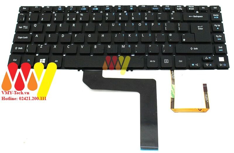 Bàn phím laptop Acer Aspire M3-481 M5-481 M3-481G M3-481T M3-481TG Keyboard LED