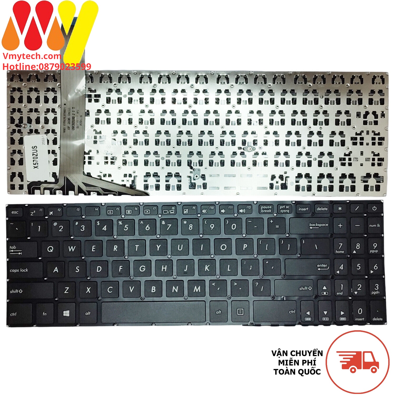 Bàn phím Laptop ASUS X570 X570U X570UD X570Z X570ZD F570 X570D Led