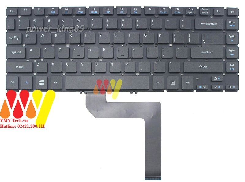 Bàn phím laptop Acer Aspire M3-481 M5-481 M3-481G M3-481T M3-481TG Keyboard(không LED)