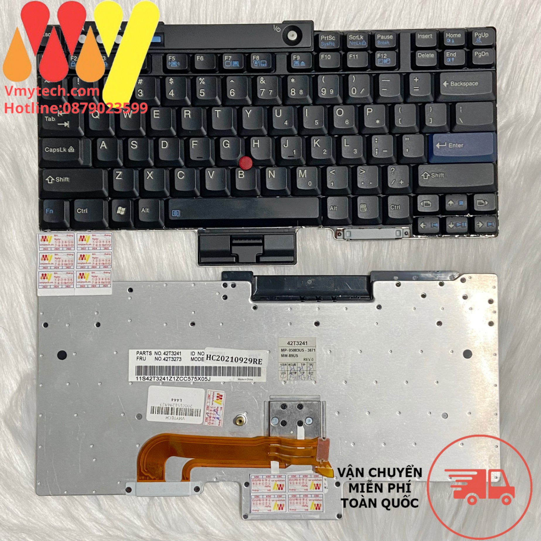 Bàn Phím Lenovo IBM Thinkpad T60 T61 R60 R61 Z60 Z61 T400 T500 W500 R400 R500 W700 W3