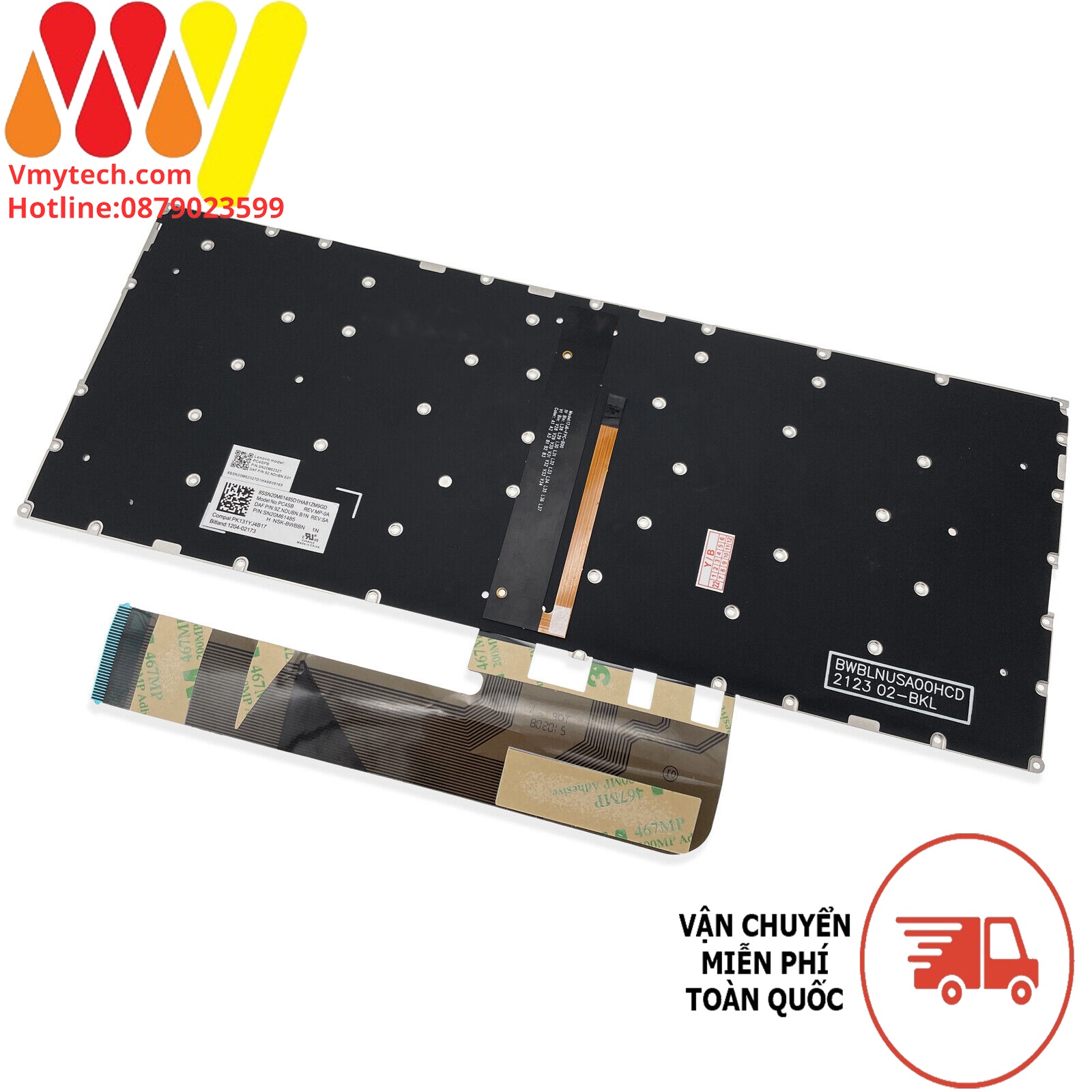 Bàn Phím Laptop Lenovo Yoga 730-13IKB 730-13IWL 730-15IKB 730-15IWL, Flex 6-14ARR Flex 6-14IKB