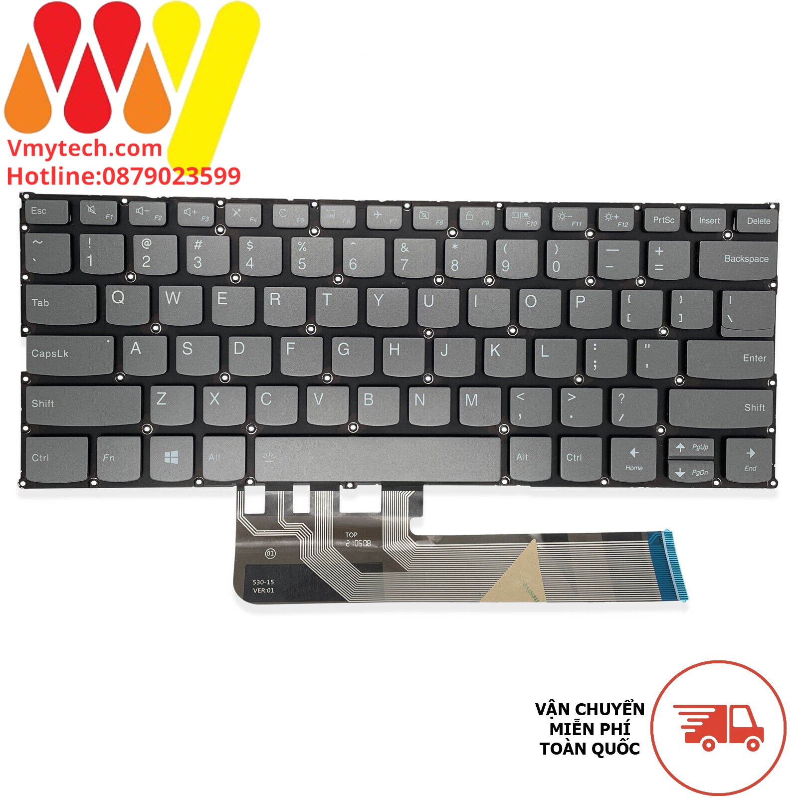 Bàn Phím Laptop Lenovo Yoga 730-13IKB 730-13IWL 730-15IKB 730-15IWL, Flex 6-14ARR Flex 6-14IKB