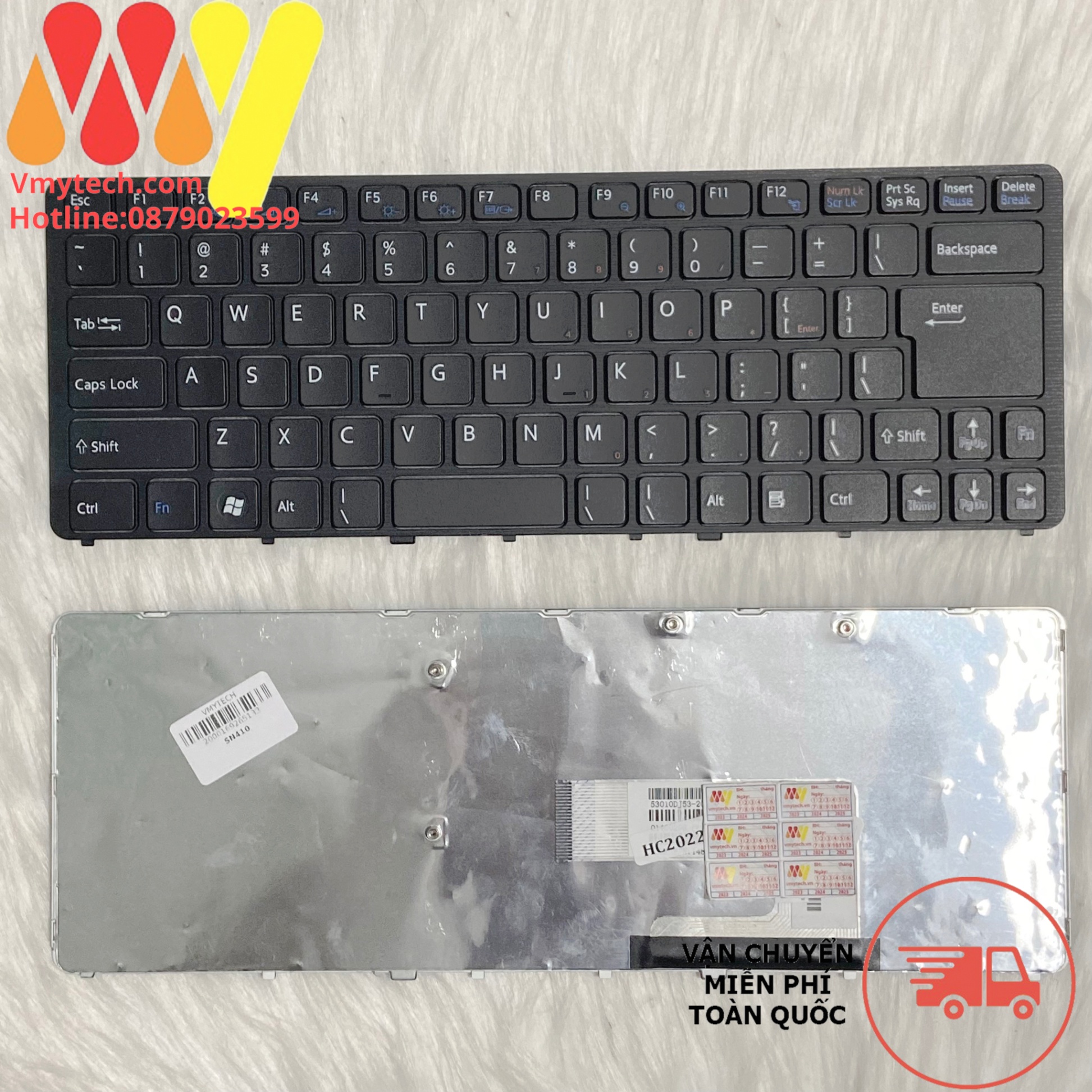 Bàn phím laptop Sony Vaio NW PCG-7181L ,PCG-7183L, PCG-7182L ,PCG-7184L,7173L PCG-7174L PCG-7191L PCG-7192L PCG-7148L Màu Đen