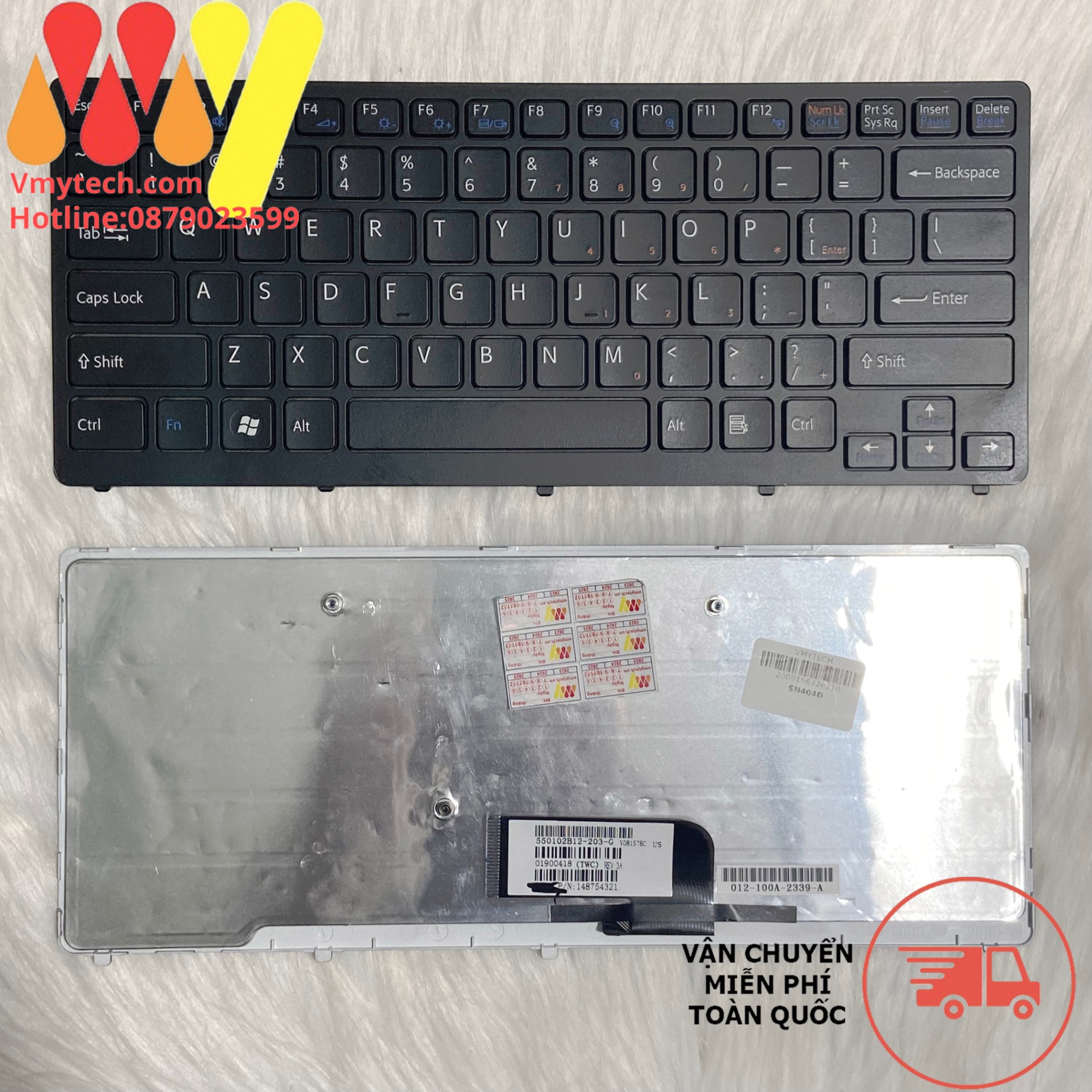 Bàn Phím Laptop Sony Vaio CW VPC-CW13FX VPCCW13FX Màu Đen