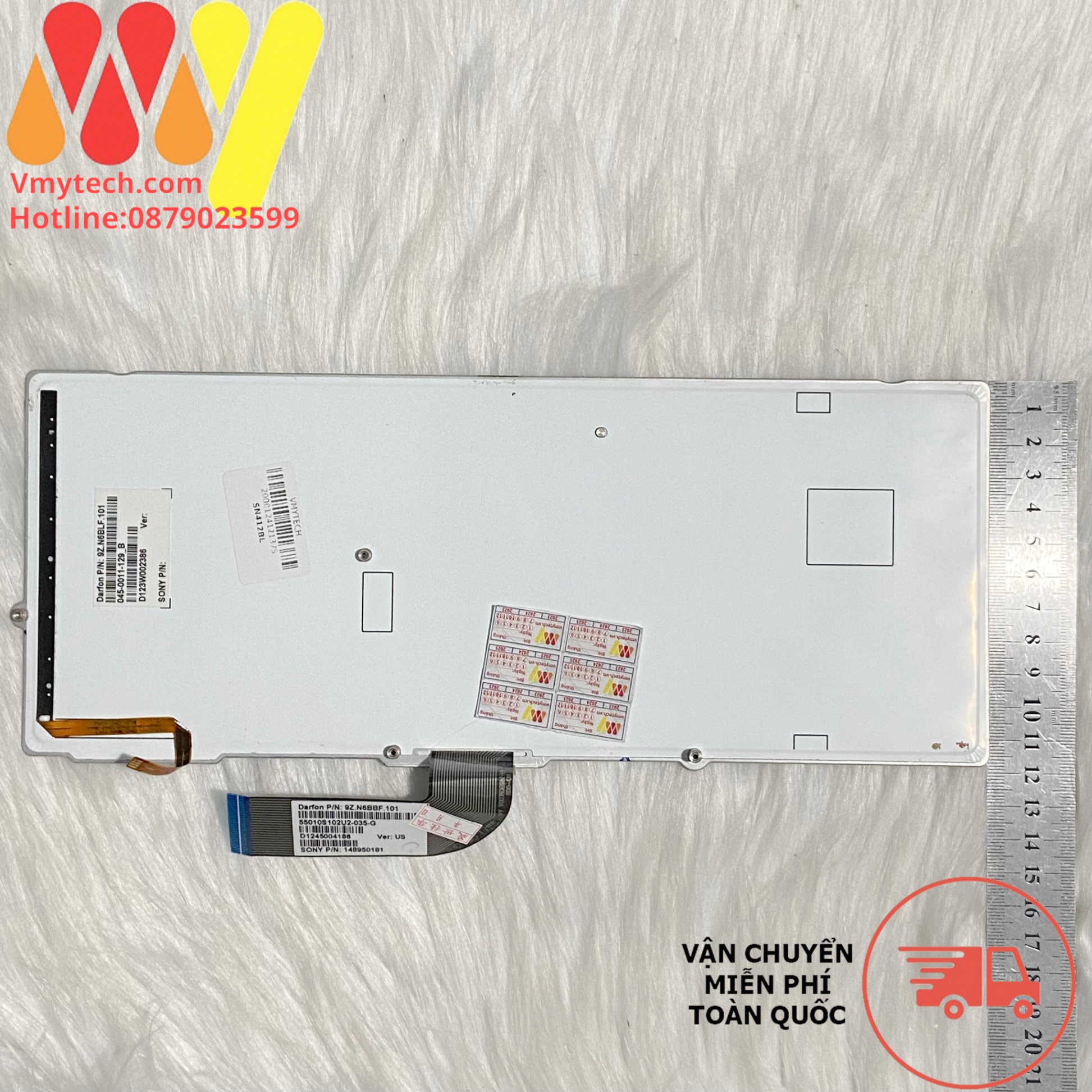 Bàn Phím Laptop Sony Vaio SB SC SD SA PCG-41216L PCG-41217L PCG-41219L PCG-4121GL BẠC LED