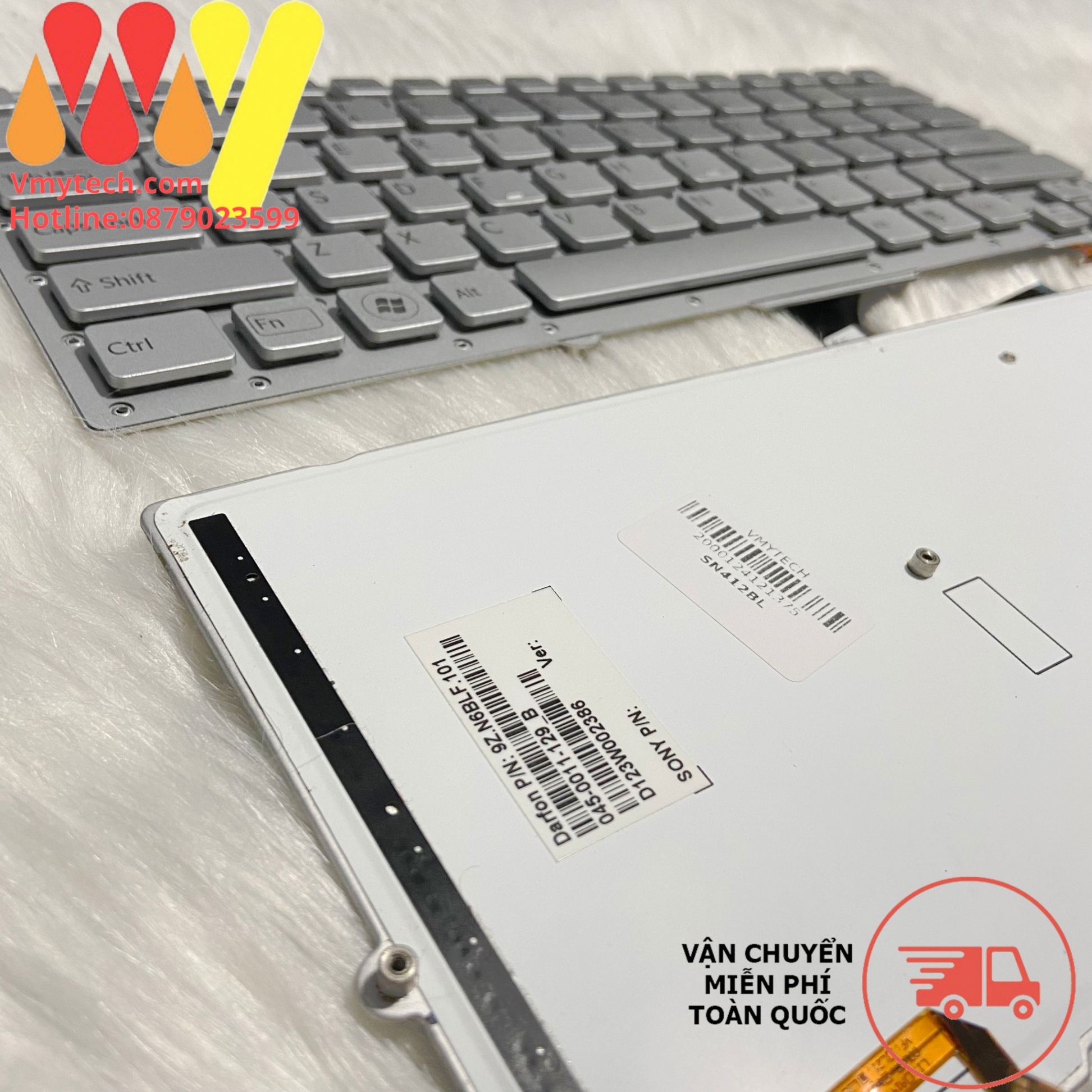 Bàn Phím Laptop Sony Vaio SB SC SD SA PCG-41216L PCG-41217L PCG-41219L PCG-4121GL BẠC LED