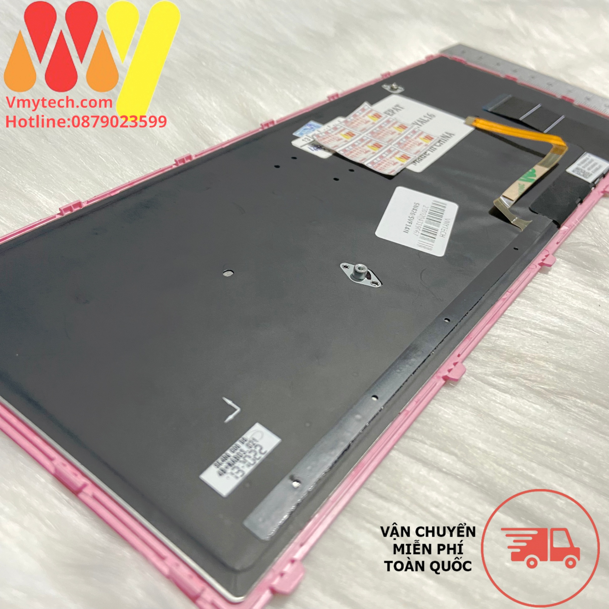Bàn Phím Laptop Sony vaio VPC-SVF14N SVF14N FIT 14N 149264011us Cáp góc Khung Bạc Màu hồng