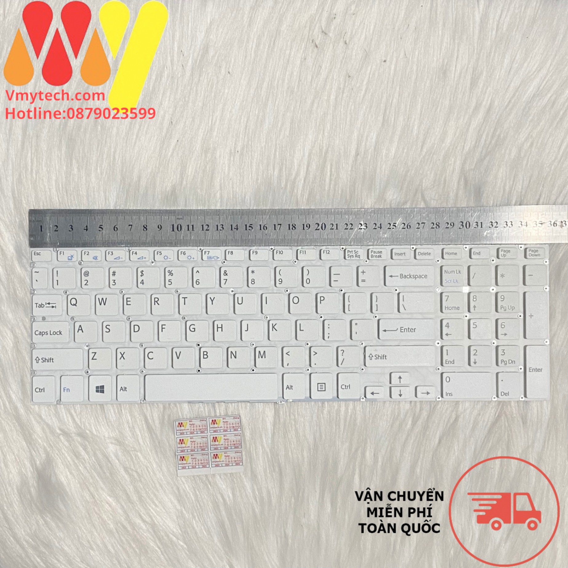 Bàn Phím Laptop Sony VAIO Fit 15 15E SVF15 SVF152 SVF153 SVF15A màu Trắng