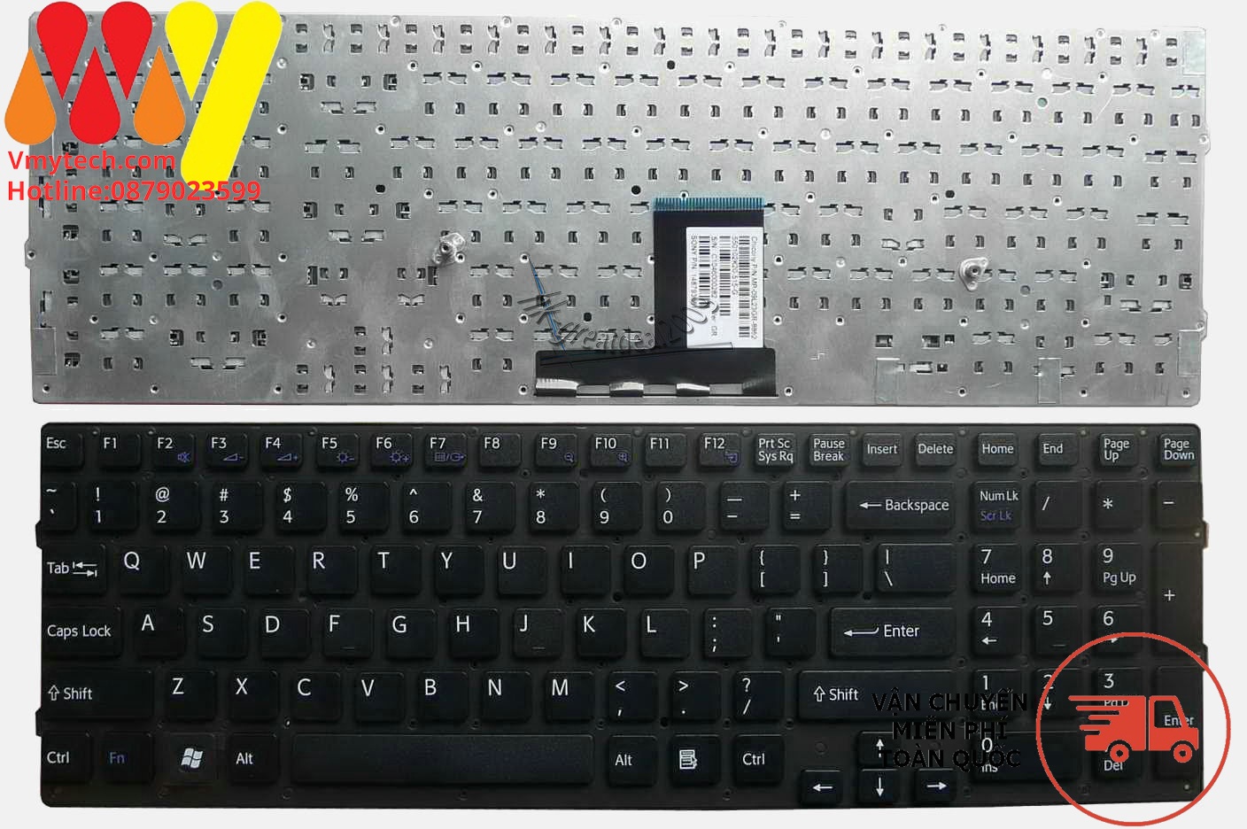 Bàn phím laptop Sony VPC-SE VPCSE VPCSE13 VPCSE16 VPCSE17 VPCSE19 đen