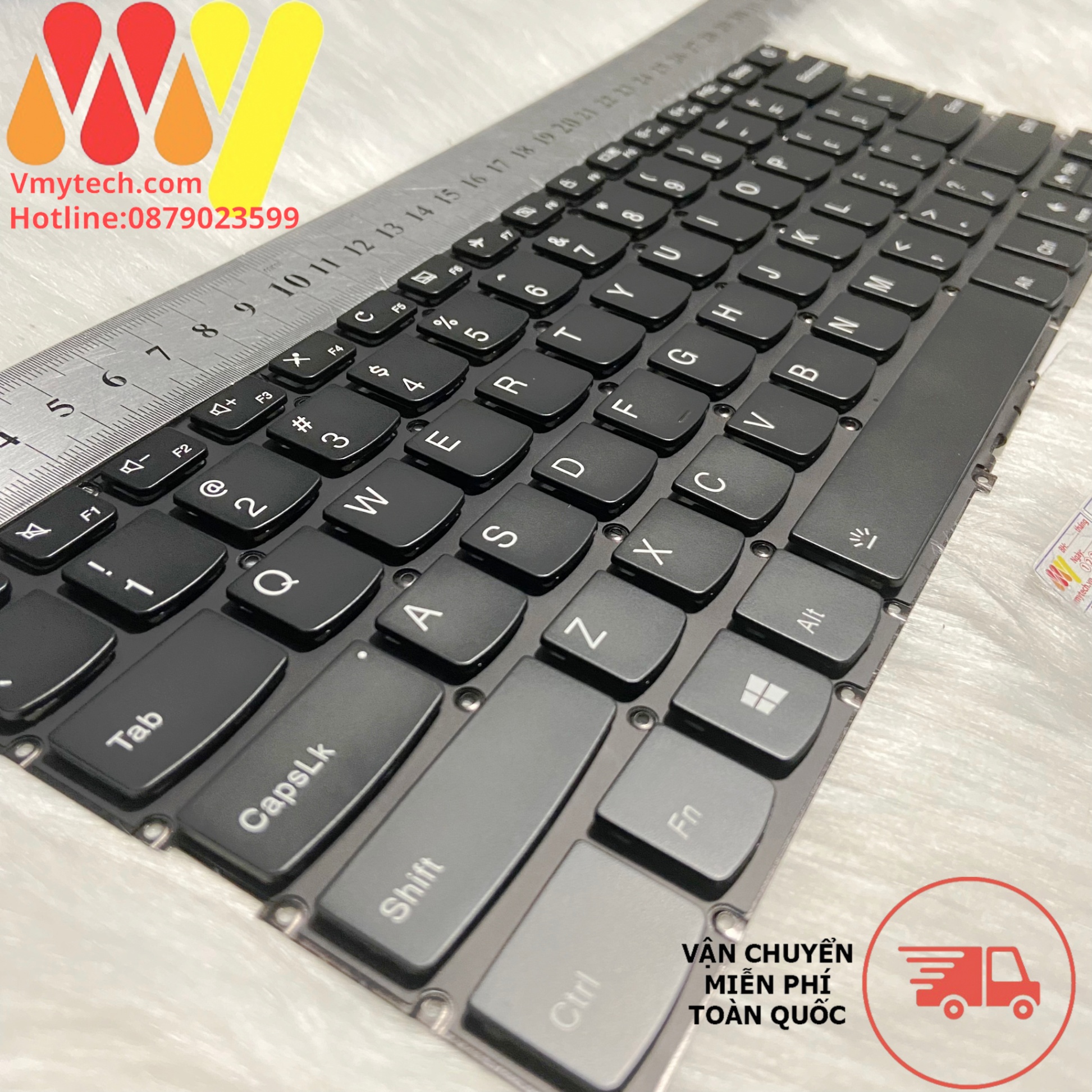 Bàn Phím Laptop Lenovo Ideapad 720S-14 720S-14IKB 720S-14IKBR LED có nút nguồn