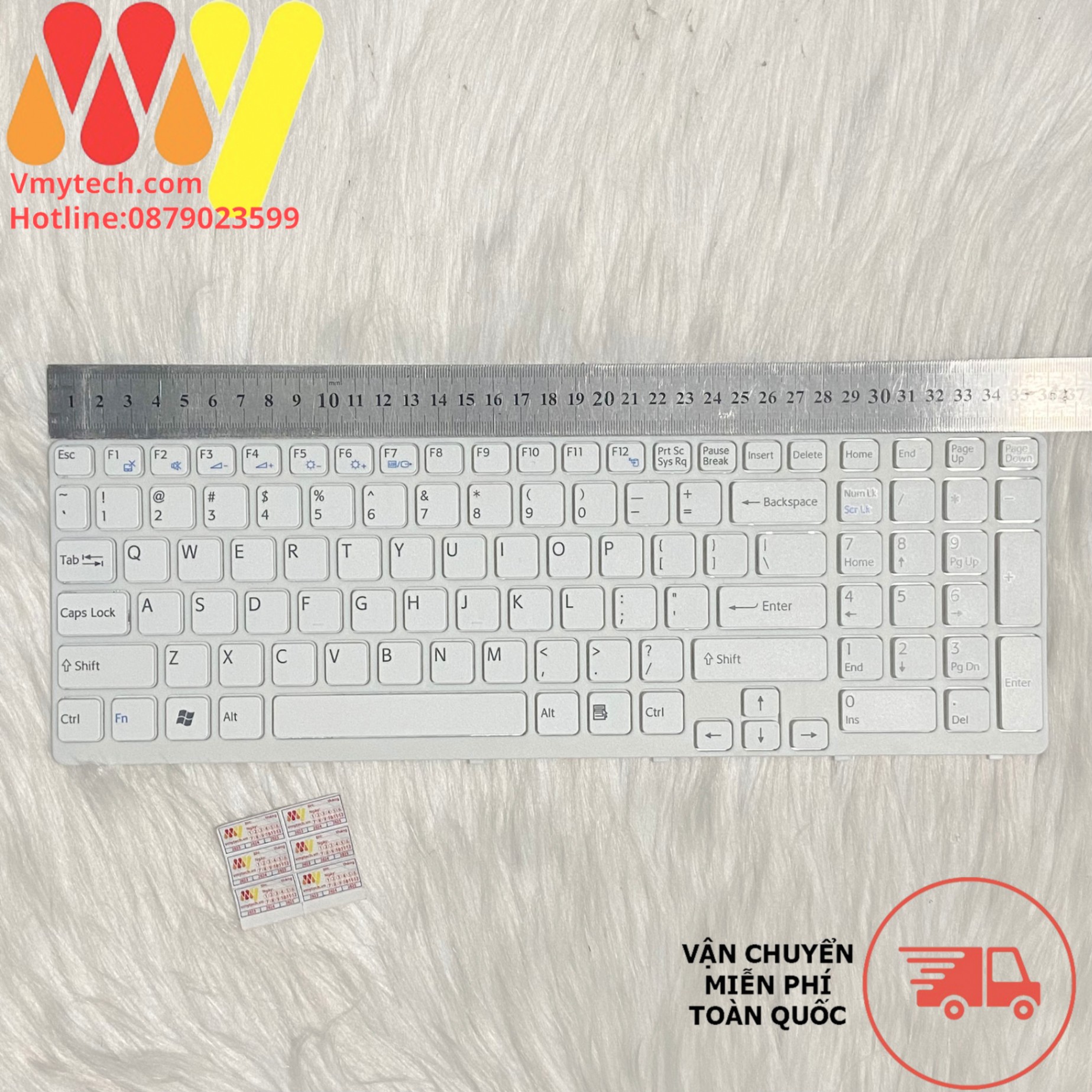 Bàn phím laptop Sony Vaio E1511SAC E1512SHC SVE17 SVE1511S4C trắng