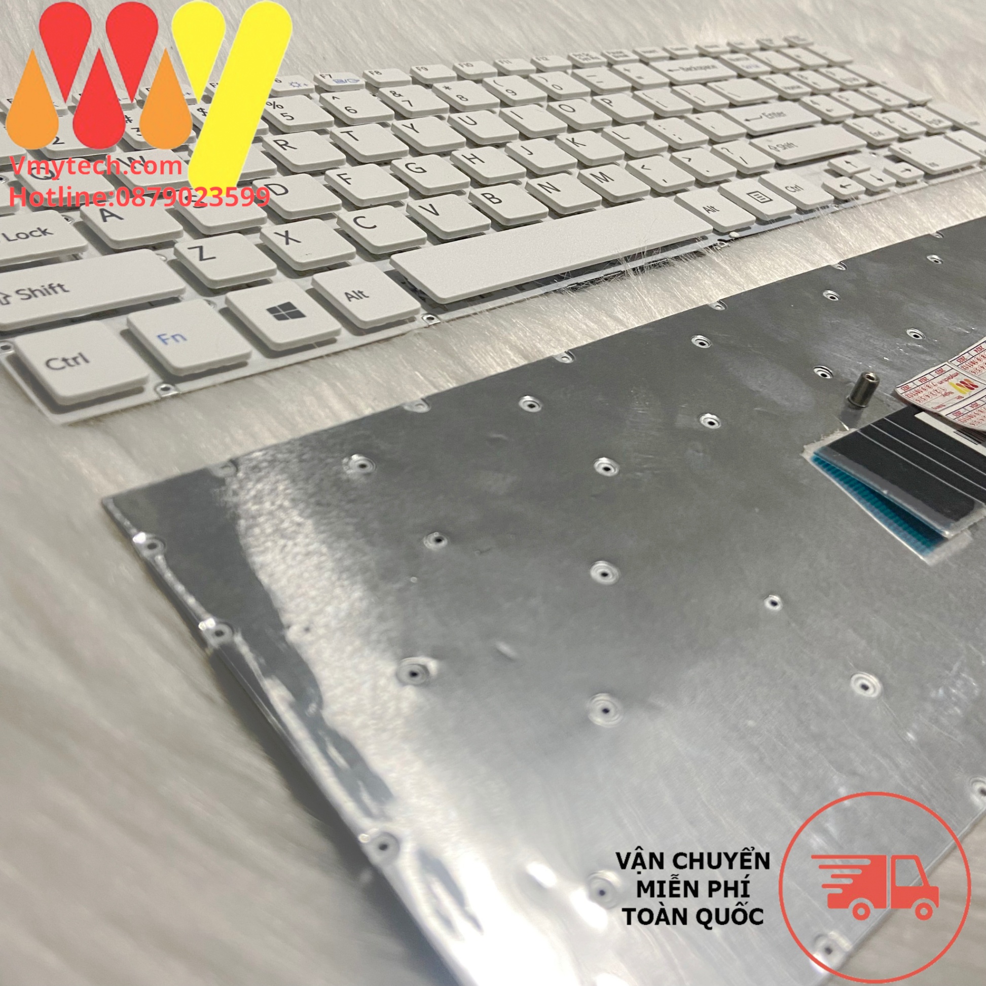 Bàn Phím Laptop Sony VAIO Fit 15 15E SVF15 SVF152 SVF153 SVF15A màu Trắng