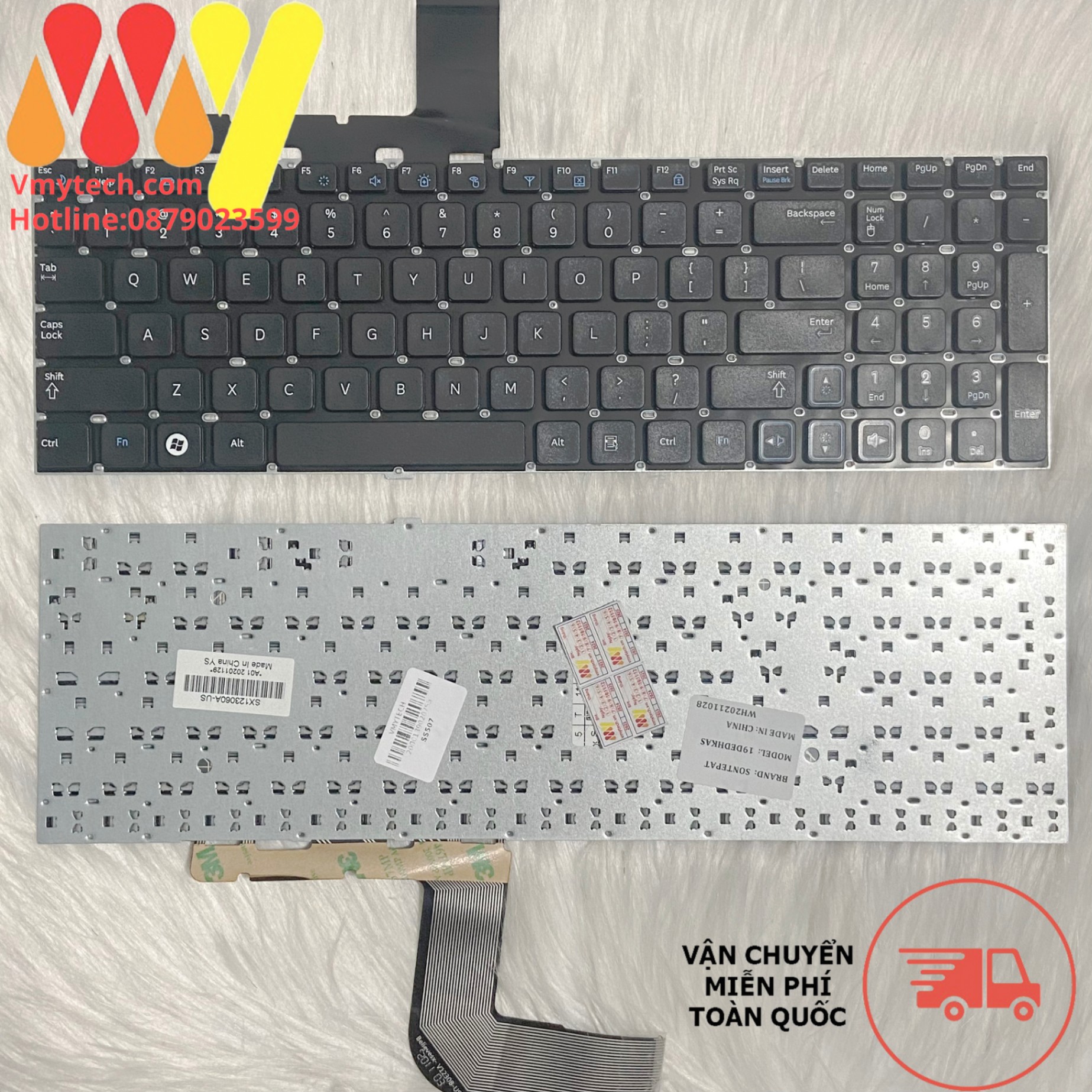 Bàn phím laptop Samsung RV518 RV520 RC508 RC510 RC512 RC520
