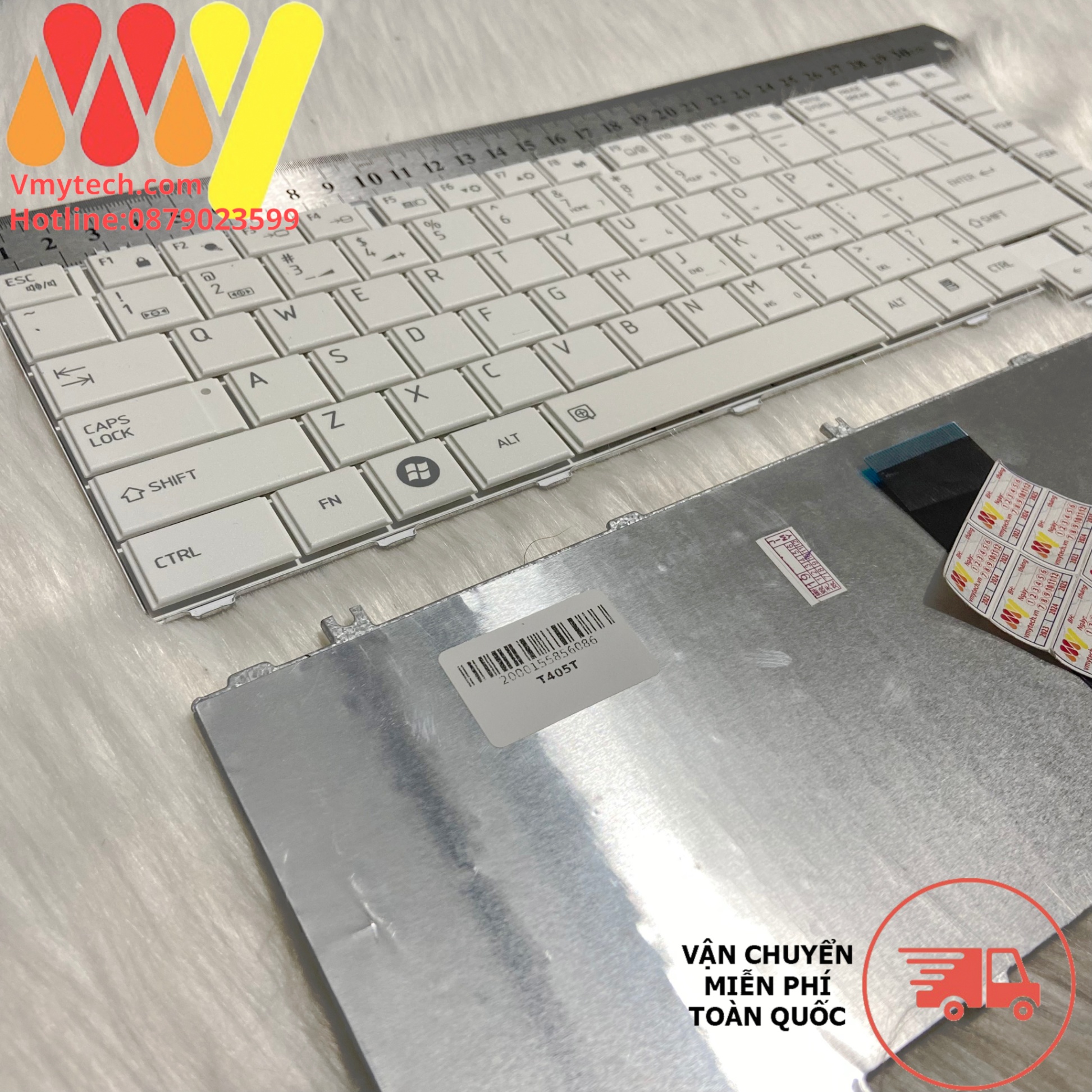 Bàn Phím Laptop Toshiba satellite L600, L600D, L605, L605D Màu Trắng