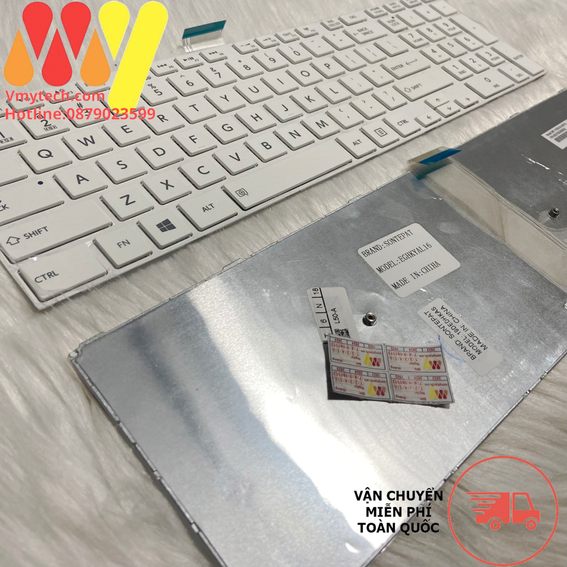 Phím laptop Toshiba L50 L50-A C50 C50D C50-A C55D L70 L75 C70 C75 S50 S55 C70 C70-A C70D C75 C75D L75 Trắng