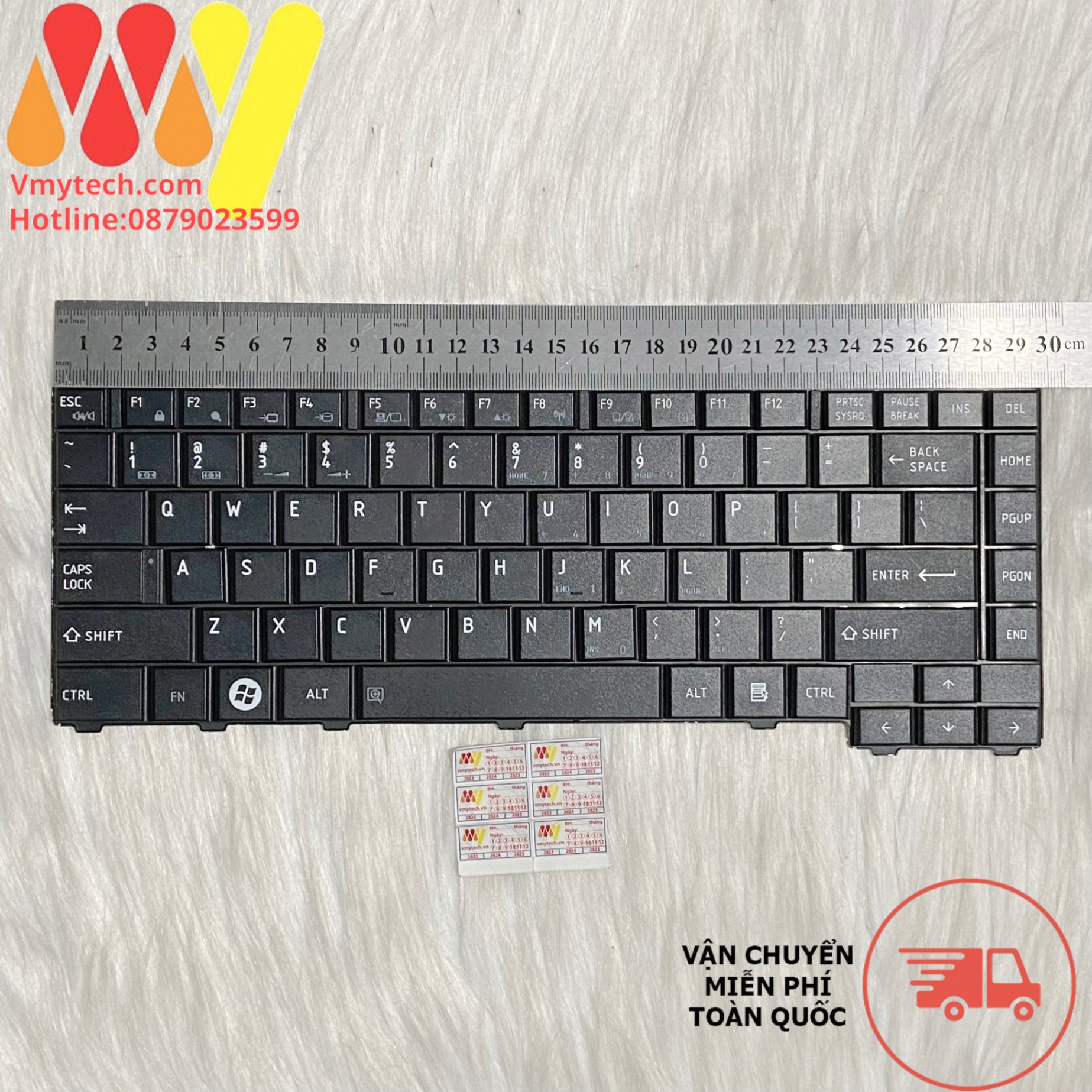 Bàn Phím Laptop Toshiba Satellite C600 C630 C640 C645 màu đen