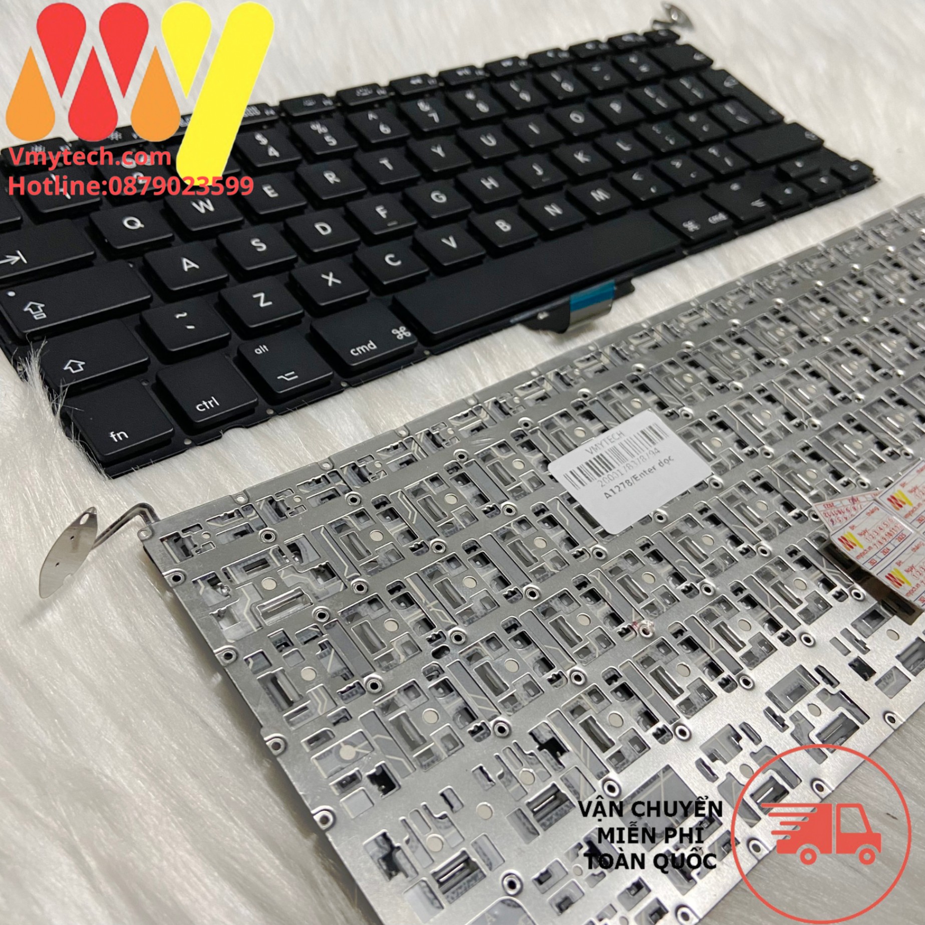 Bàn phím laptop Macbook Pro 13″ 2010 2011 2012 A1278 MB466 MB467 MB990 MB991 MC374 MC375 MC700 MD101 MD102