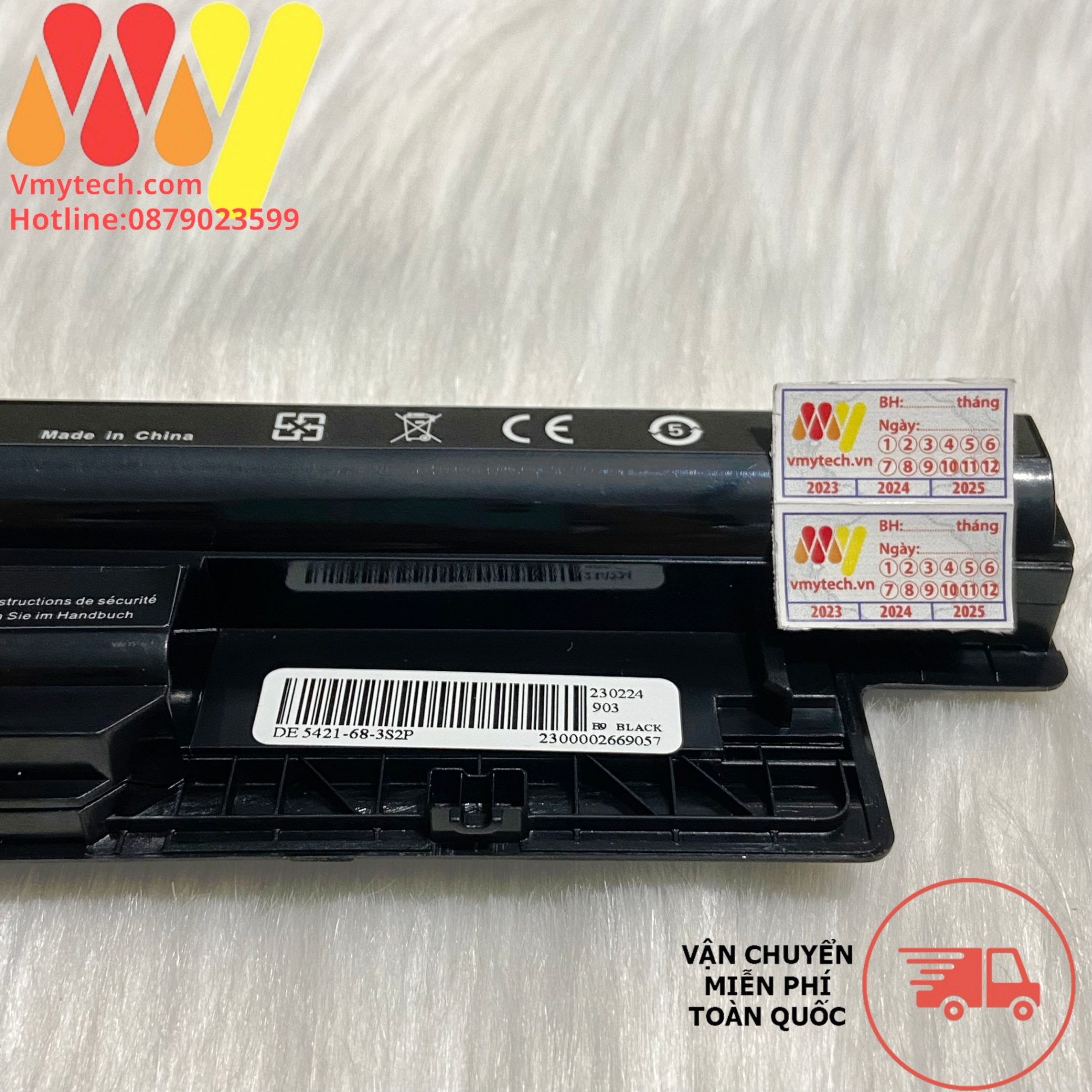 Pin Laptop Dell Vostro 2421, 2521 V2421, V2521 3446 XCMRD MR90Y 6CELL