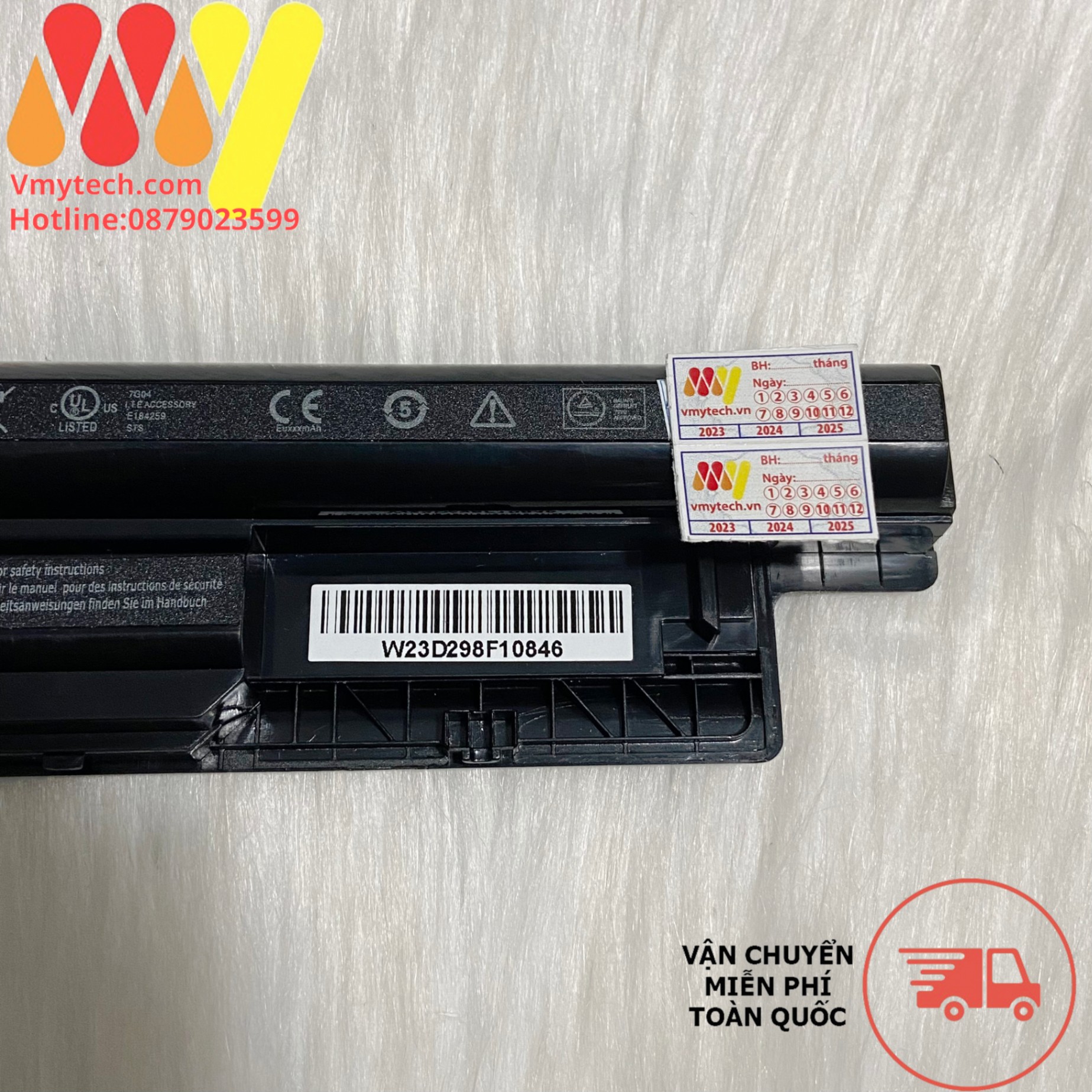 Pin Laptop Dell Vostro 2421, 2521 V2421, V2521 3446 XCMRD MR90Y 6CELL ZIN