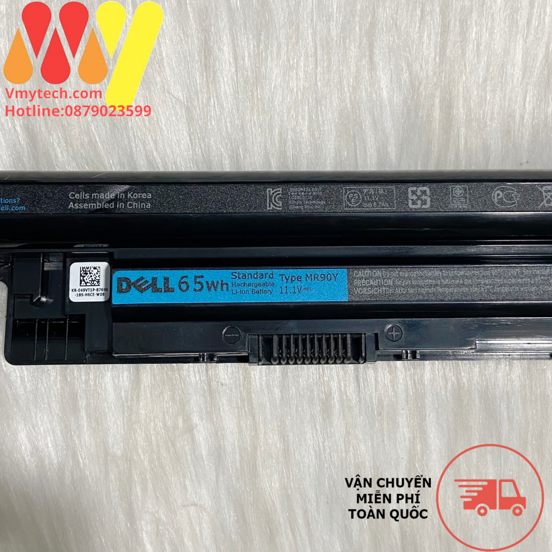 Pin Laptop Dell Vostro 2421, 2521 V2421, V2521 3446 XCMRD MR90Y 6CELL ZIN