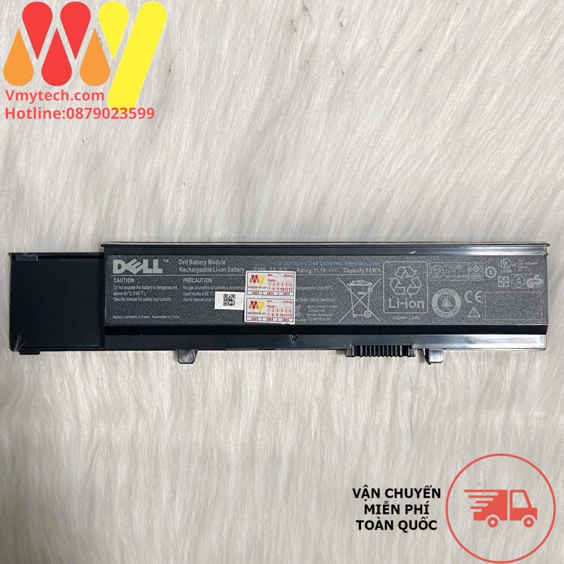 Pin laptop Dell Vostro V3400 V3500 V3700 3400 3500 3700 04GN0G 312-0998 Y5XF9 04D3C 7FJ92 4JK6R  zin